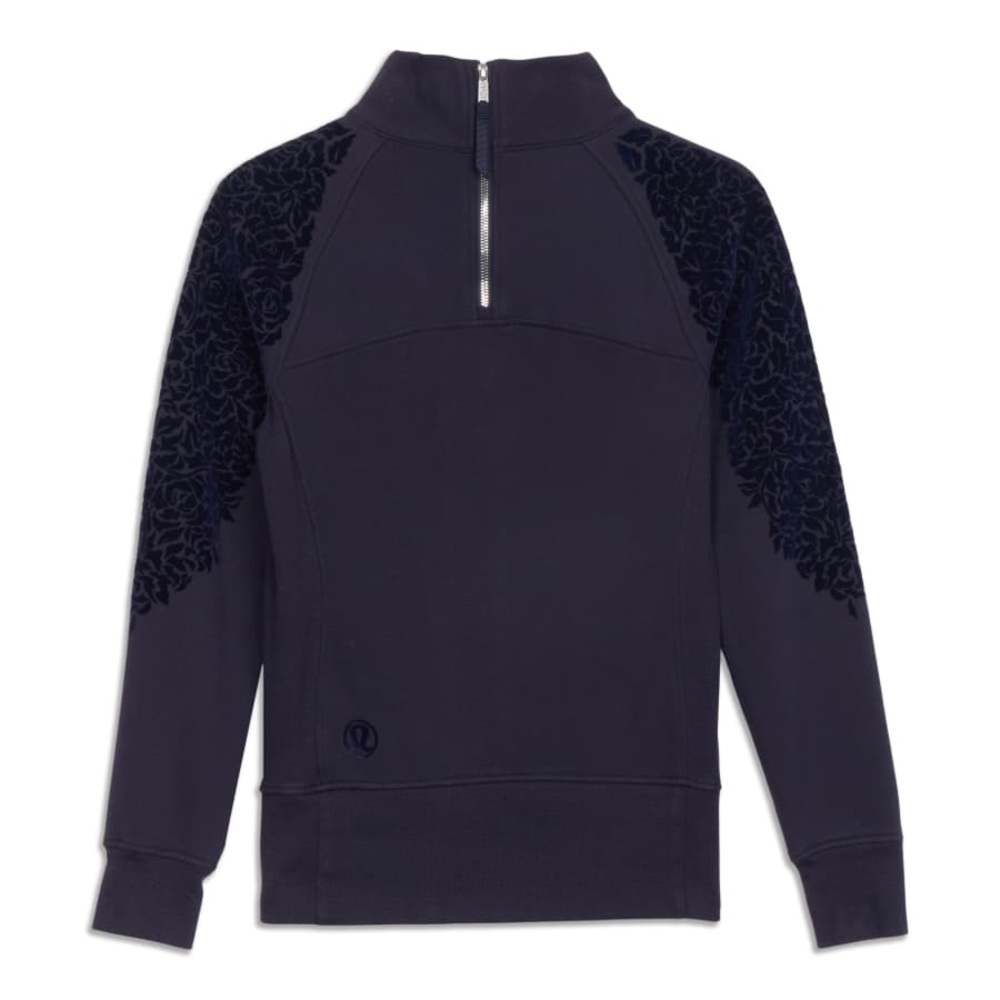 Floral Flock Pullover